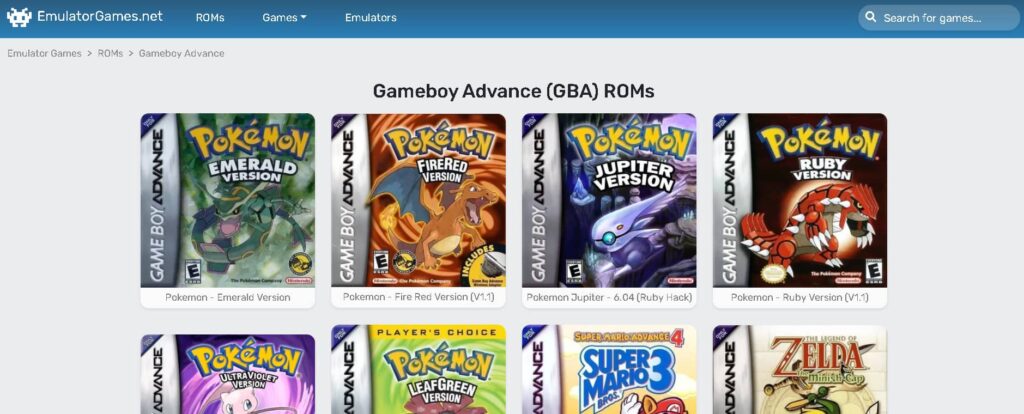 pokemon gameboy advance emulator download mac